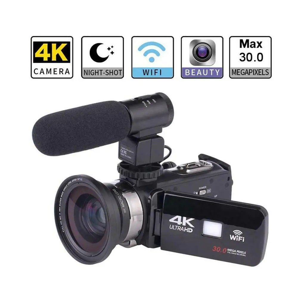 HD Output Photo Camera Action Camera 4k Sports DV Digital Video Camcorders