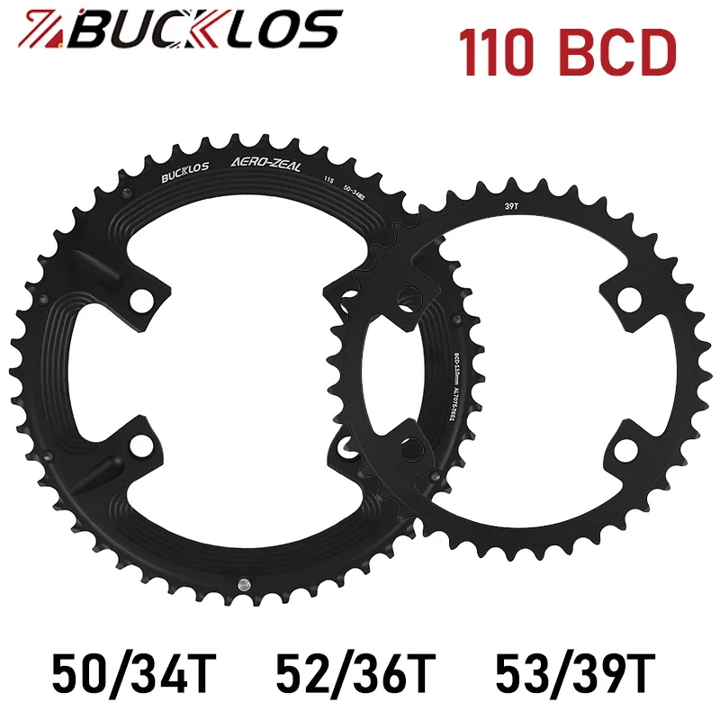 BUCKLOS 110 BCD Bike Chainwheel for R7000 R8000 R9000 R9100 Road Bicycle Chainring 4 Holes Road Bike Crown 8/9/10/11/12S