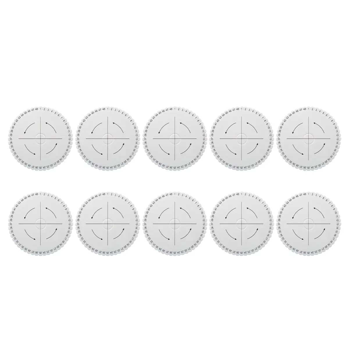 10pcs Disk, Braiding Tool for DIY Jewelry Foam Braiding Disc with Slots for Friendship Bracelets, Beaded Jewelry