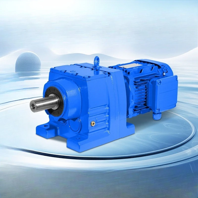

Helical gear reducer motor transmission box