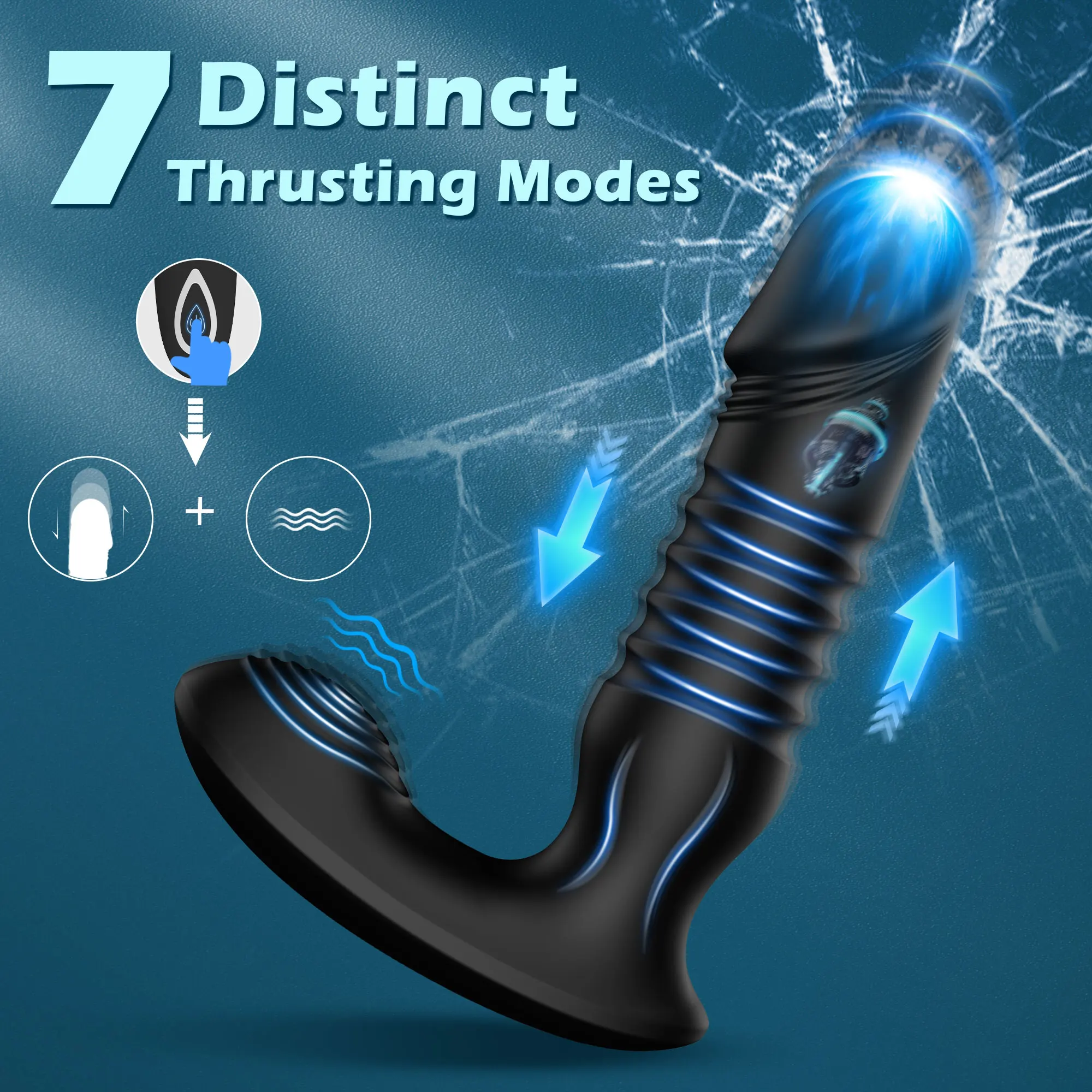 Thrusting Prostate Massager Bluetooth APP Vibrator for Men Women Gay Anal Plug Wireless Remote Butt Plug Sex Toy for Couples 18