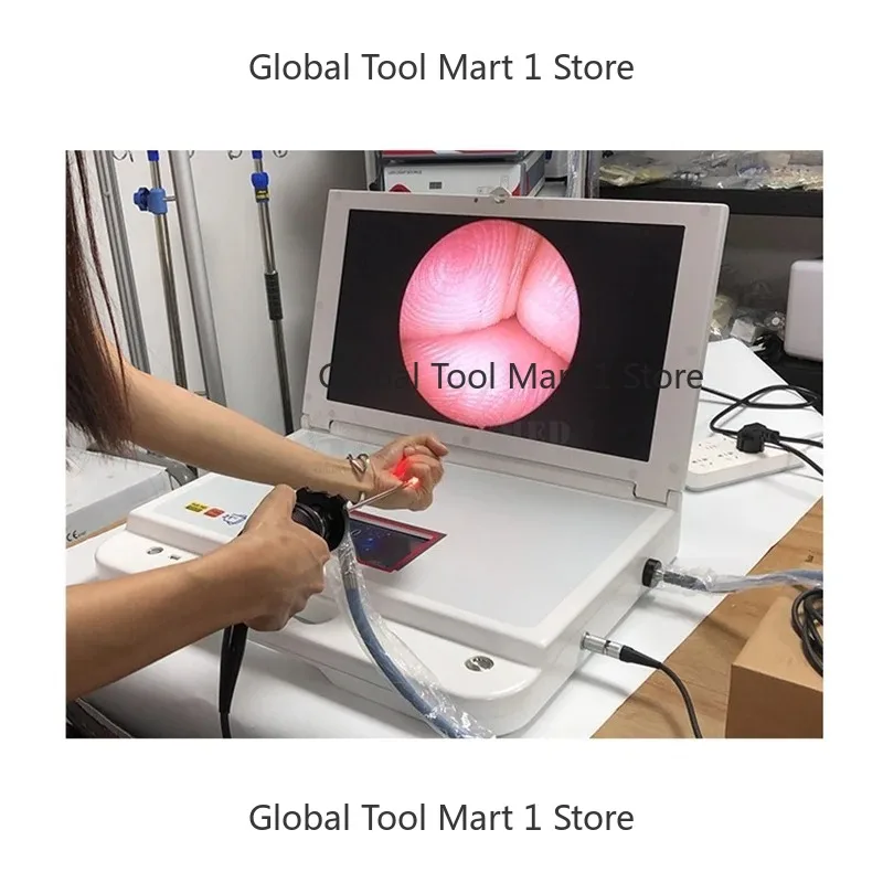 Vete=ary Hysteroscopy System ENT Endoscopy pet hd Me=al Po-able En-cope Video System for Ent Surgery