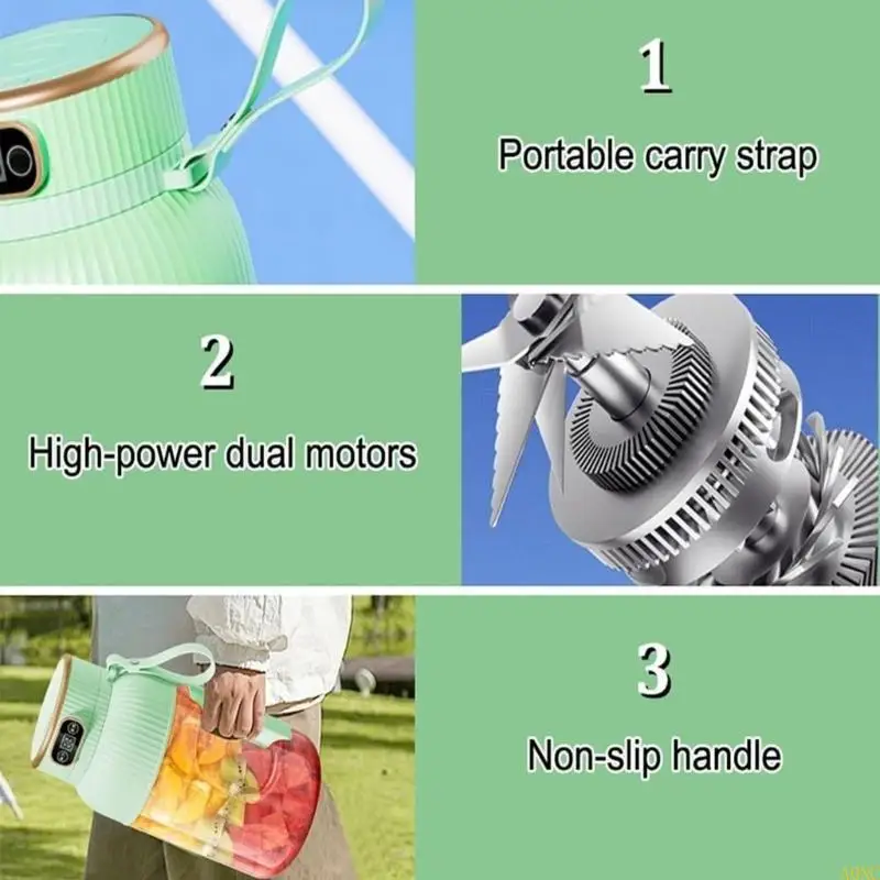 A0NC USB شحن الجهاز العصير لعصائر الفاكهة Cup Cup Cup Cup