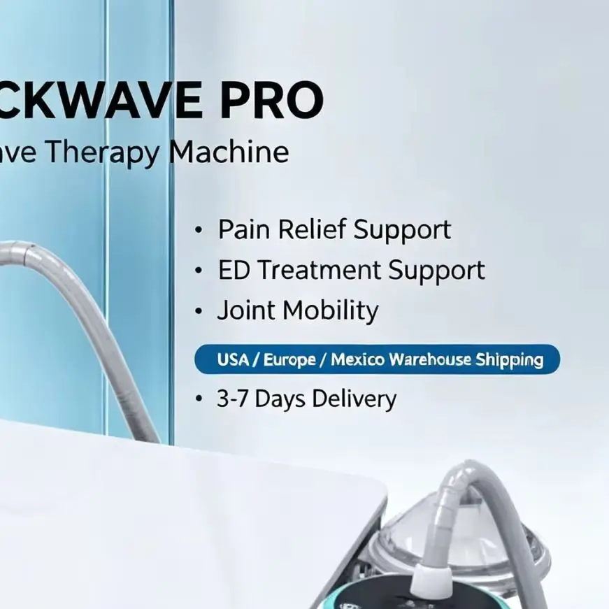 Portable Extracorporeal Shockwave Therapy Machine Accurate Targeting Muscle Joint Pain Management Physiotherapy Device