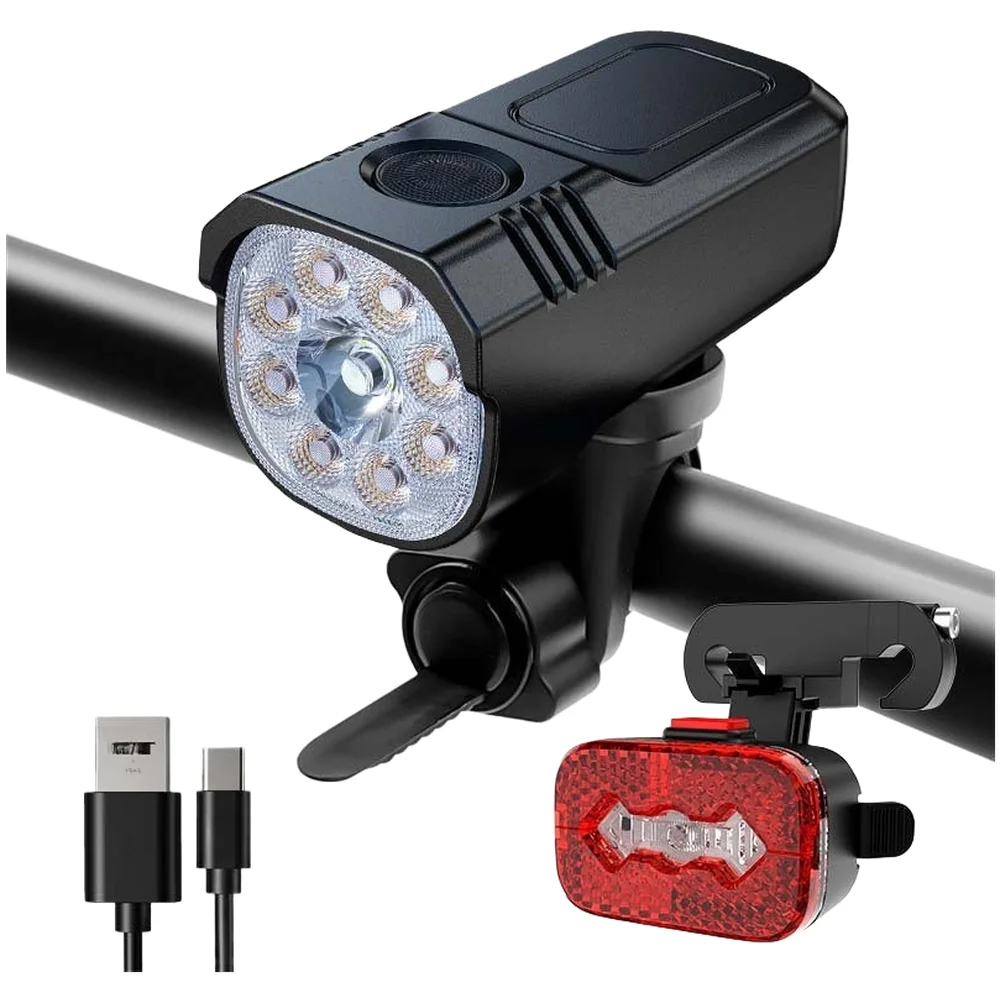 /バイク/ヘッドライト/1000ルーメン Type-C充電式 - Rechargeable Bicycle Headlight 1000 Lumen のレビューと価格
