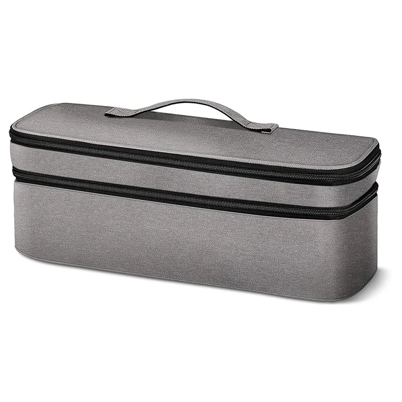 

ABGR-Double Layer Travel All-In-One Hair Dryer Organizer Curling Wand Organizer Bag