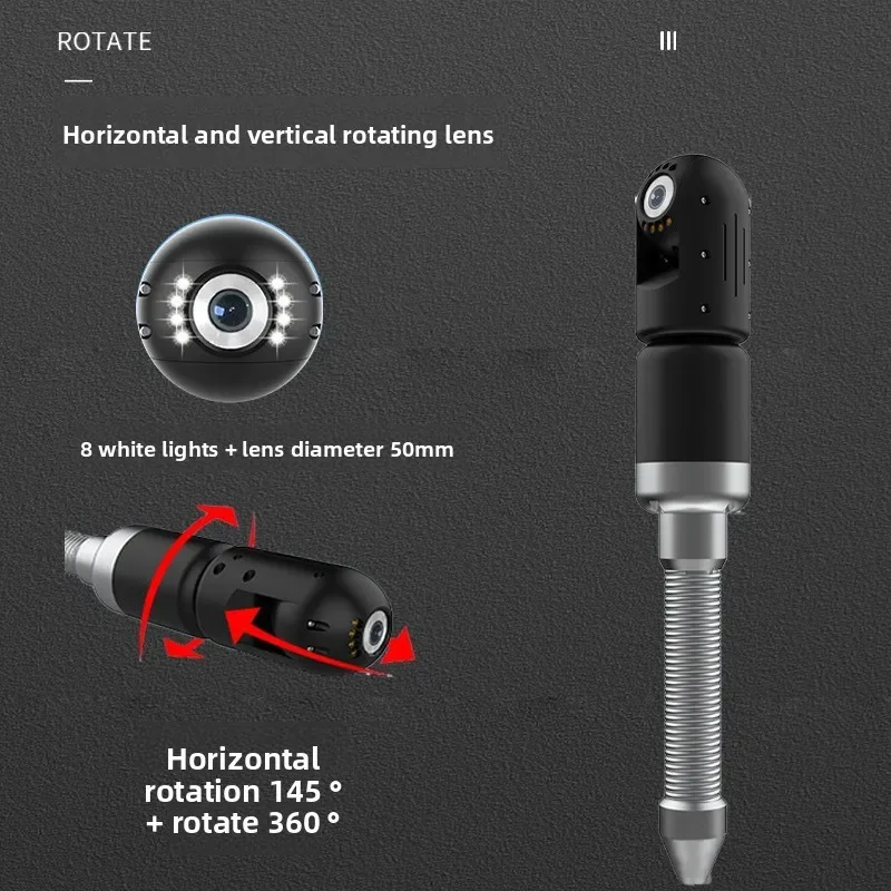 Horizontal and Vertical Rotation No Dead Angle Detection Endoscope Positioning Periscope for Municipal Pipe Avenue