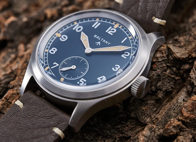 Baltany S2032 D12 Swiss Super-LuminNova Retro Yellow Glow Watch Herren-Armbanduhr, klassisch, lässig, Outdoor-Armbanduhr – Detail 5