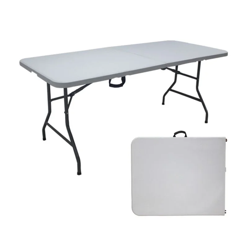 Plastic 4/5/6/8 Ft Heavy Duty Table Camping Working Table Indoor Outdoor Party