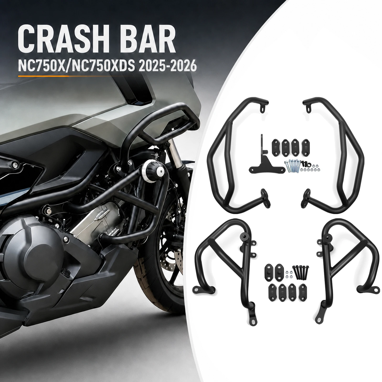 Motorcycle Engine Guard Highway Crash Bars Bumper Protector For HONDA NC750X 2025 NC750XDS NC-750-XDS 2026 Stunt Cage Protector