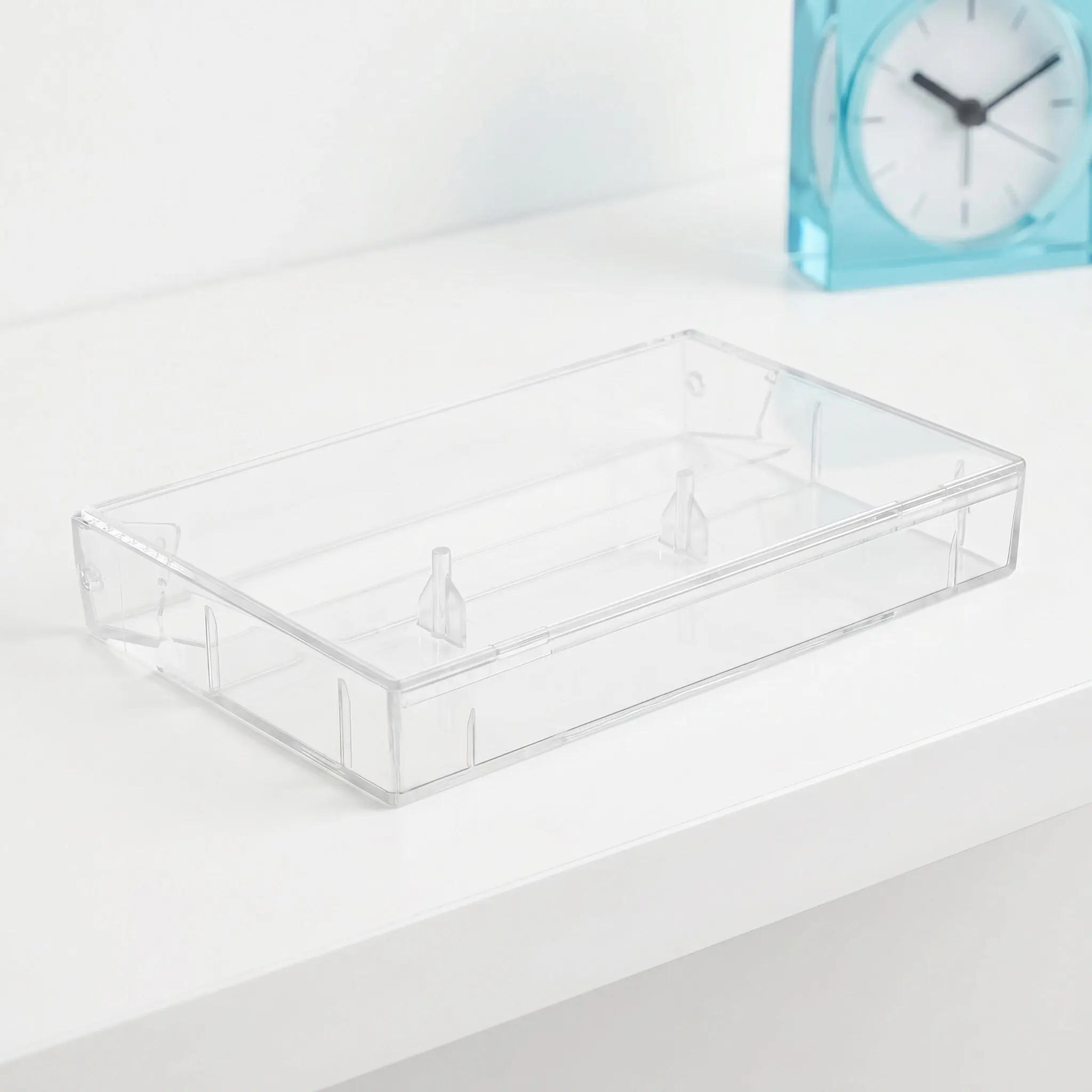 20Pcs Plastic Cassette Tape Storage Box Holder Organizer Audio Cassette Tape Case Clear Dustproof Music Collection