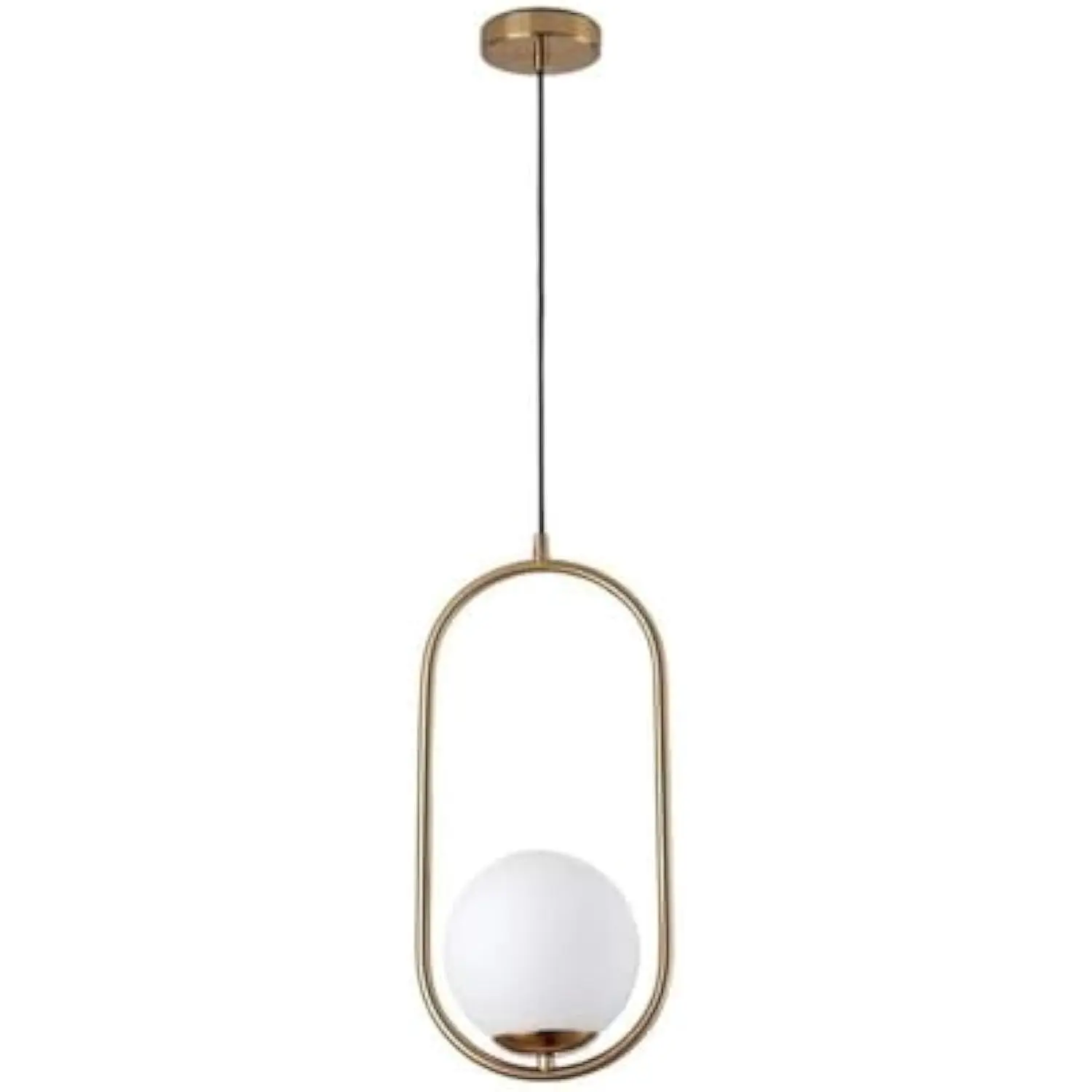 

Nordic Gold Glass Ball Pendant Light, Mini Spherical E27 Hanging Lamp with Modern Globe Lampshade for Bedroom, Bedside, or Rest
