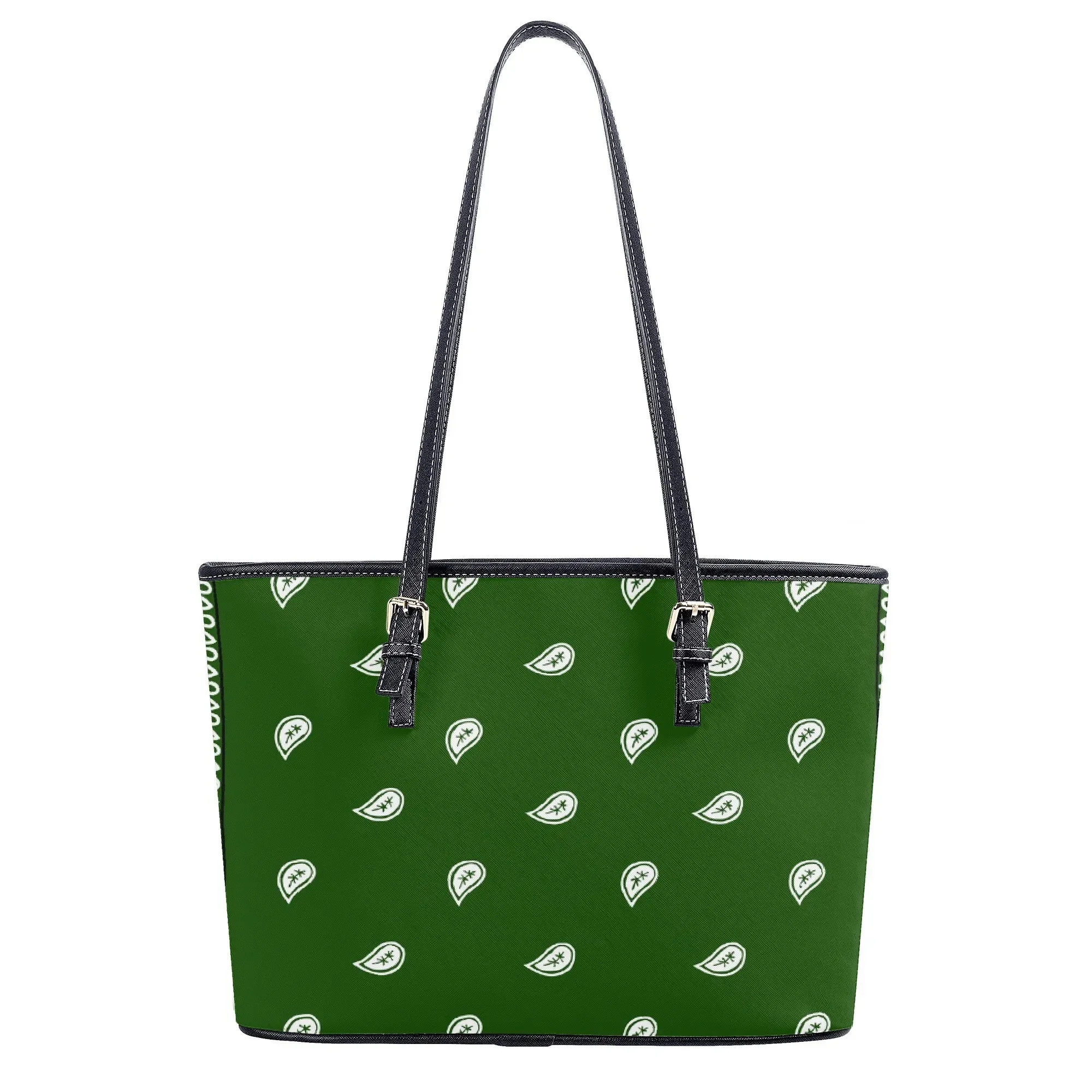 Bandana Custom PU Leather Ladies Shoulder Bag 2025 New Adjustable Strap Personalized Pattern Commuter Ready Yearround