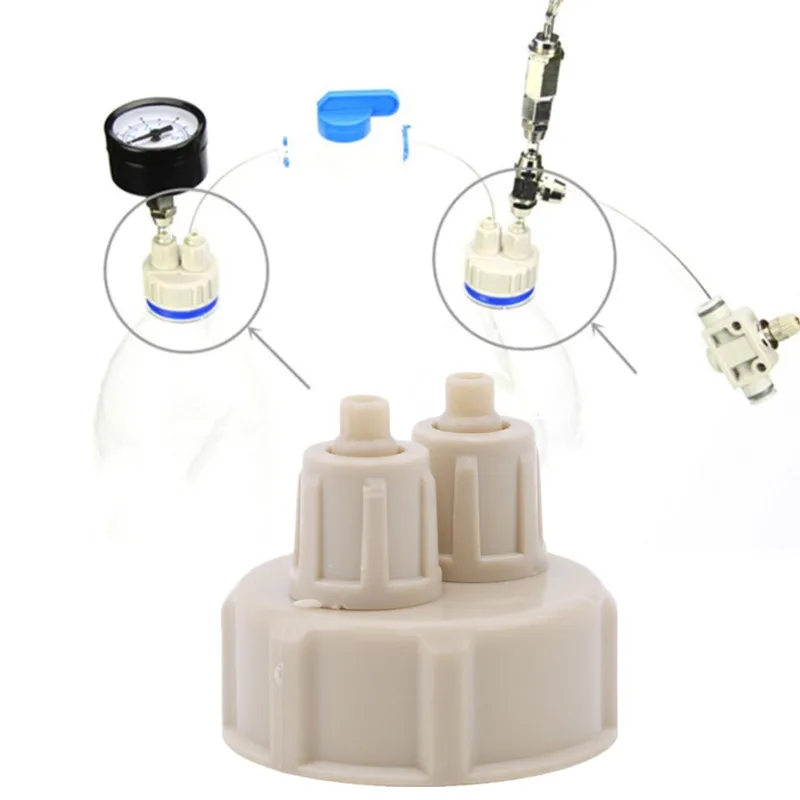 Aquarium CO2 System Pro Tube Valve Guage Bottle Cap Kit Fish Tank Live Plant DIY Air Diffuser Generator Tool Part Kit