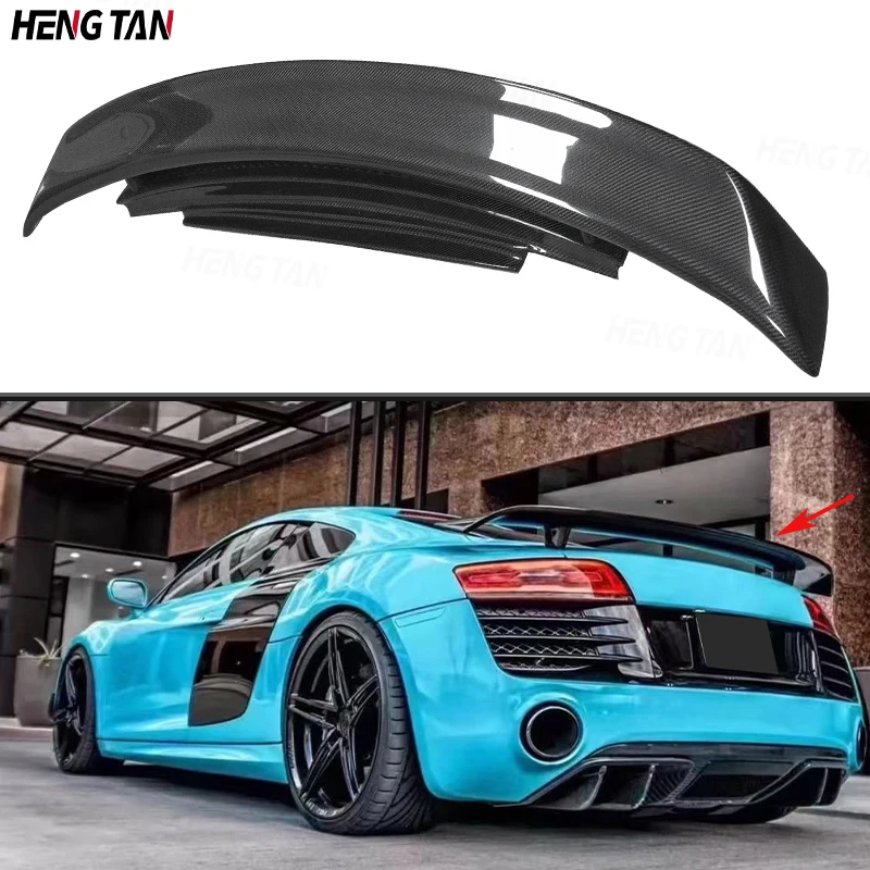 

Carbon Fiber Car Rear Trunk Spoiler Rear Wing Tail Wing Parts Mansory Style For Audi R8 2005-2015 Upgrade Body kit