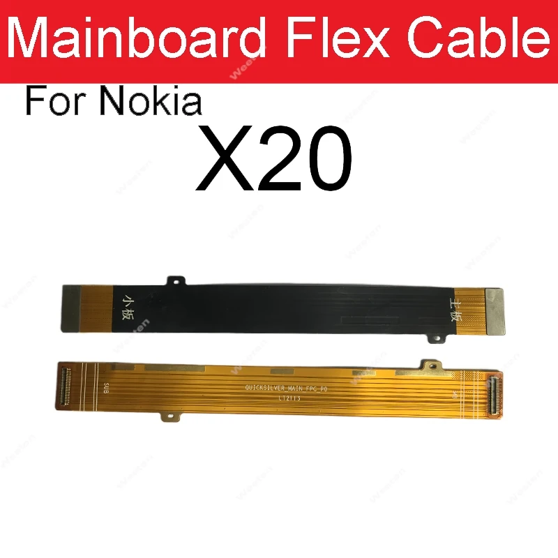 MainBoard Motherboard Flex Cable For Nokia 5.3 7.2 8.3 X10 X20 X71 C1 C2 Motherboard LCD Dispaly Connector Flex Ribbon Parts