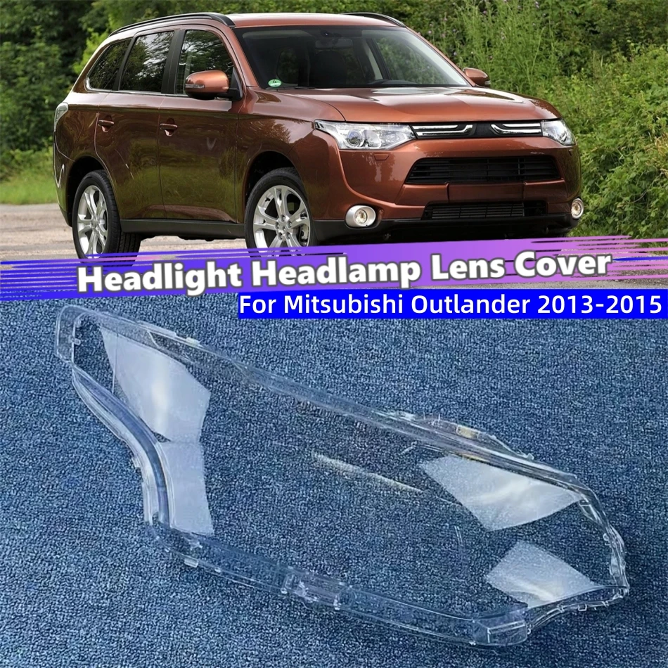 

For Mitsubishi Outlander 2013 2014 2015 Car Gadgets Shade Headlight Headlight Cap Car Front Headlight Lens Cover Lights Shell