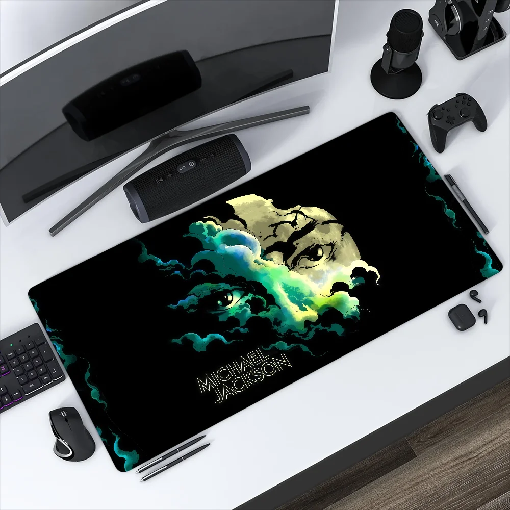 Mouse Pad Non-slip Lockedge Office Student Gaming Dangerous Thickened Large Writing Cushion Singer Jackson M-Michael MousePad