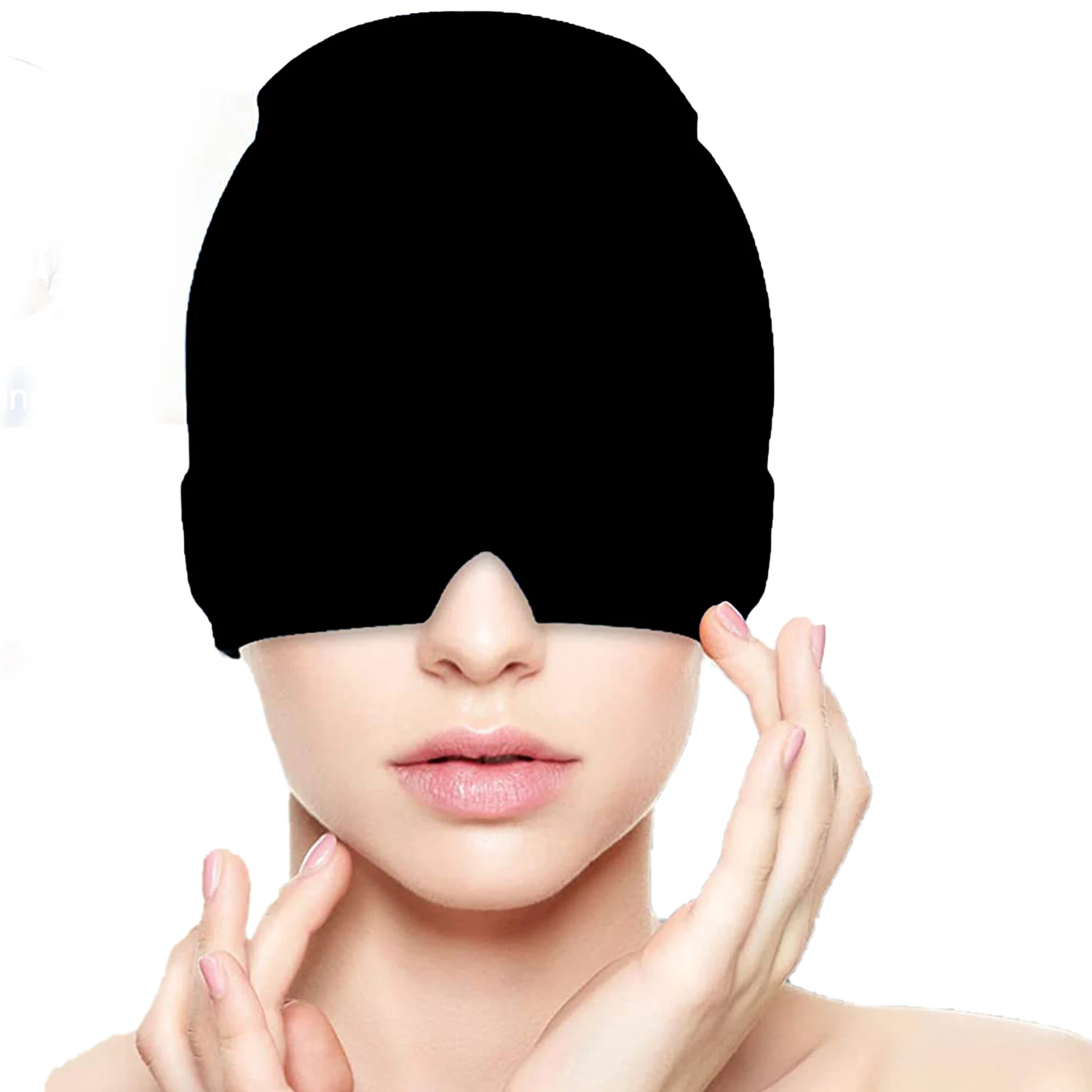 Gel Heiße Kalte Therapie Kopfschmerzen Migräne Relief Kappe Für Chemo, Sinus, Hals Tragbare Therapie Wrap Stress Druck Schmerzen Relief Massage – Detail 2