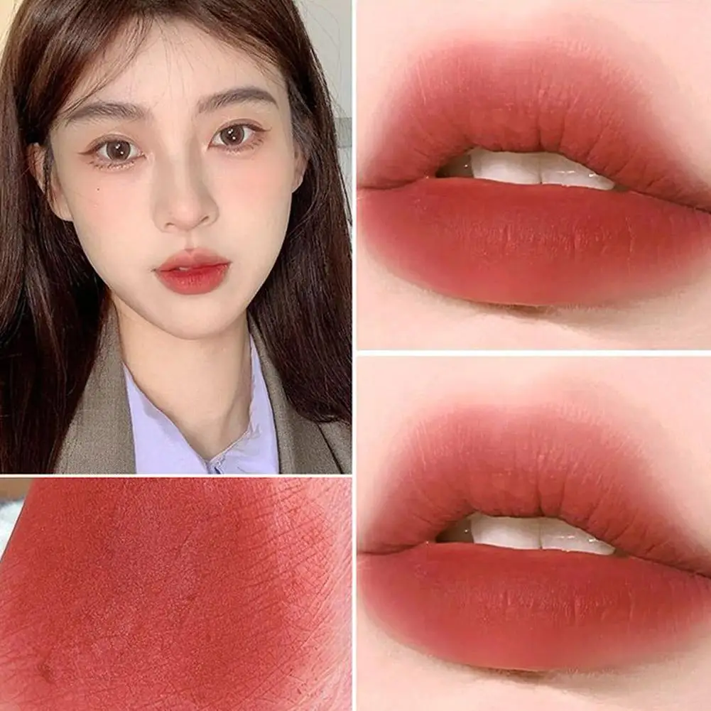 Vernis à lèvres rose fleurs de cerisier confits, velours mat, ne se décolore pas, crème à lèvres imperméable, brillant à lèvres, maquillage pour femmes