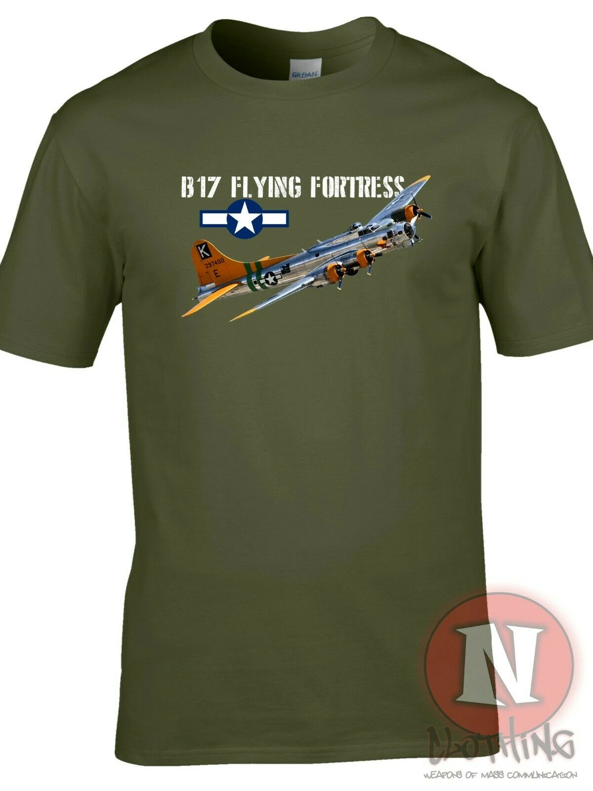 US Air Force B17 Flying Fortress Heavy Bomber Squadron T-Shirt. Premium Cotton Short Sleeve O-Neck Men's T Shirt New S-3XL