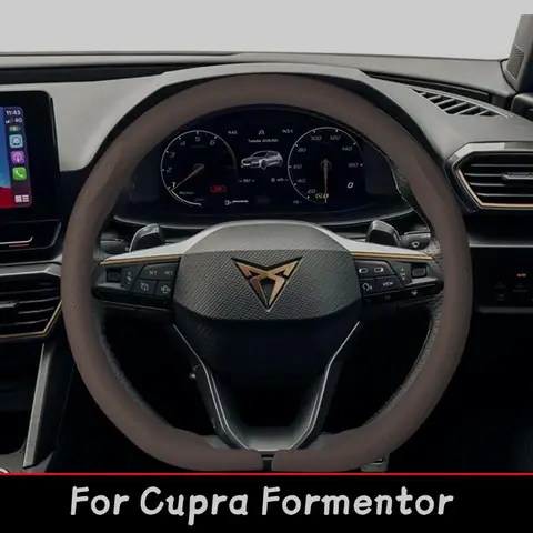 Cupra Formentor direksiyon kılıfları (2021'den 2024'e ve 2025'e kadar modeller), kaymaz, nefes alabilen araba kolu kılıfları için uygundur.