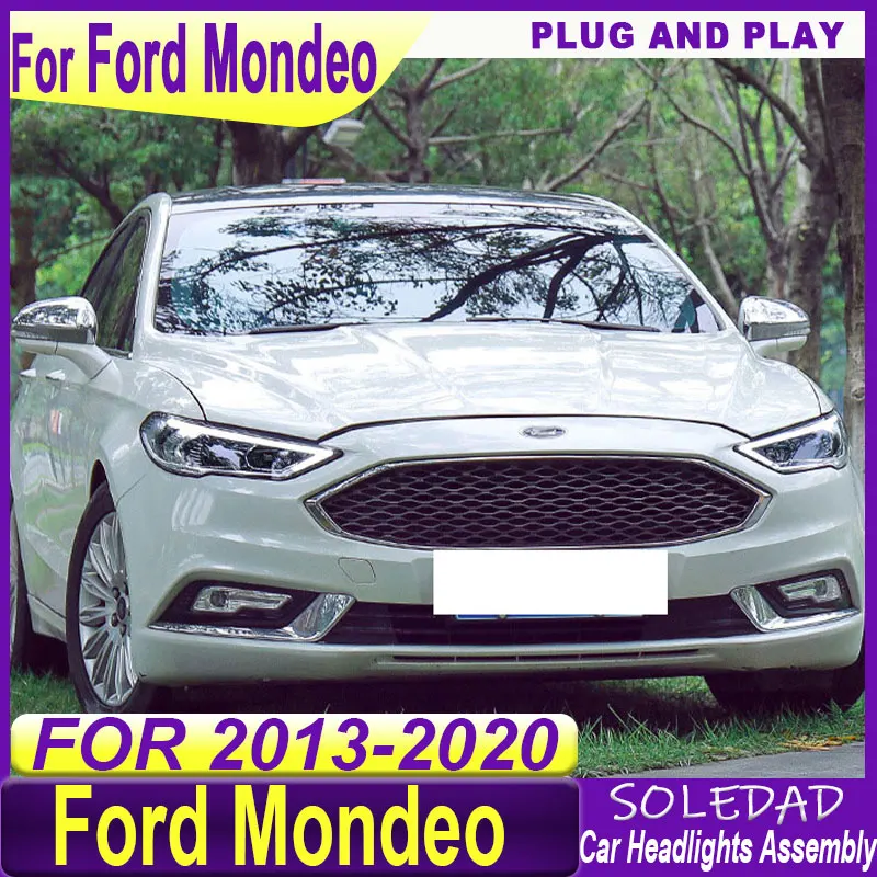Car headlights for Ford Mondeo Headlights 2013 2014 2015 2016 2017 2018 2019 2020 DRL Daytime Running Light Head Lamp LED