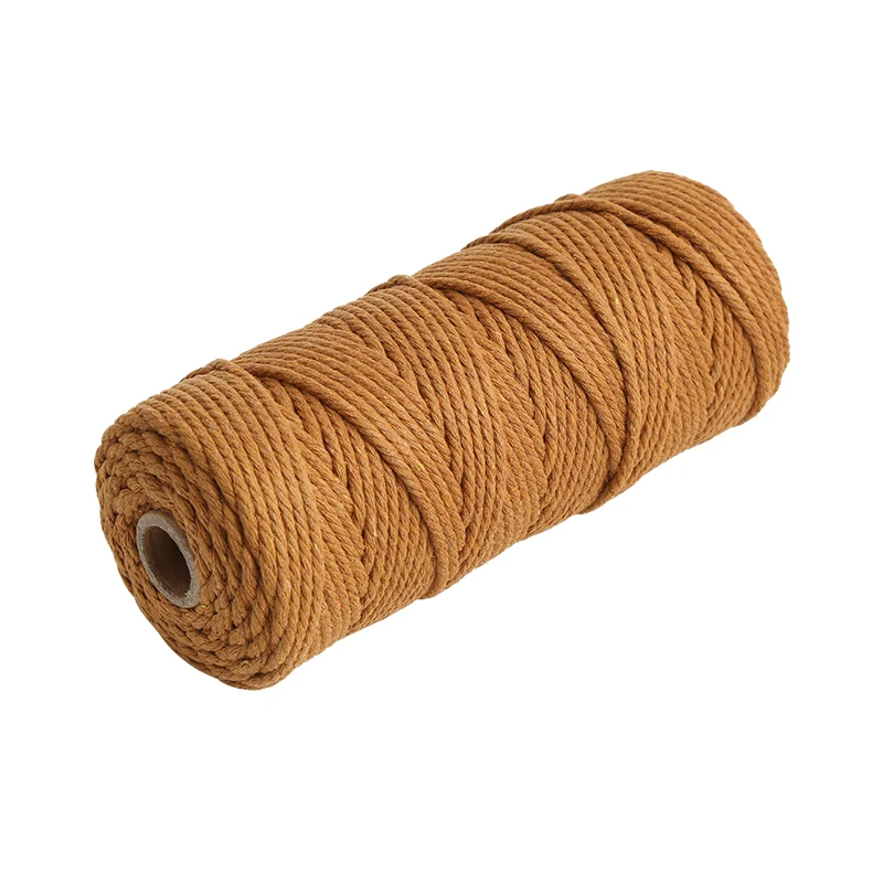 3mm 100 Meter Colored Cotton Rope DIY Hand Woven Thick and Thin Cotton Thread Rope Woven Tapestry Rope 3mm 100 Meter Colored Cot