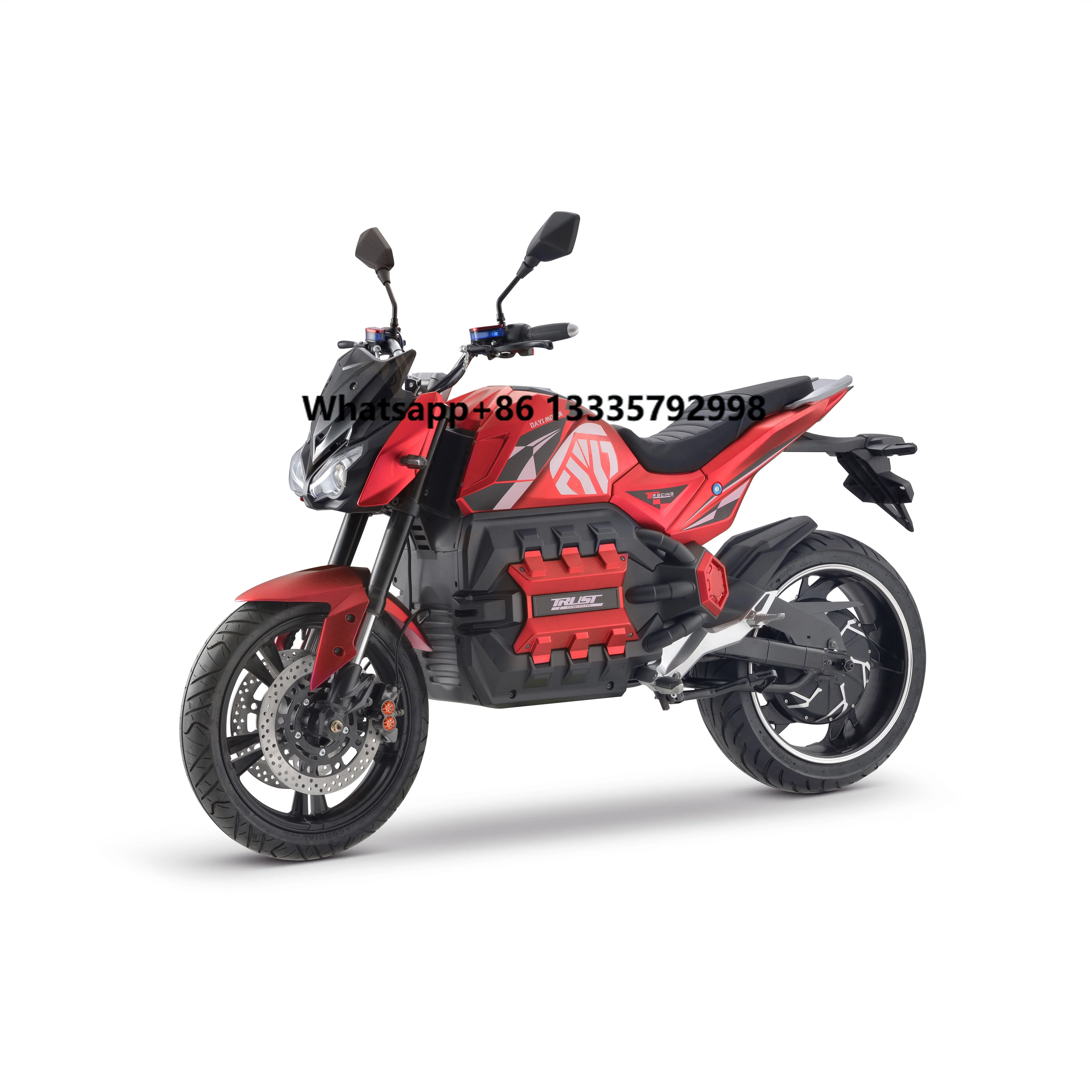 

High-end Electric Motorcycle Racing Type 6000W Long Battery Life 100km High Speed 80km/h