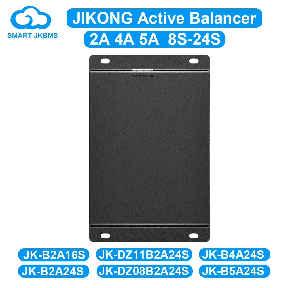 JIKONG Smart Active Balancer 2A 4A 5A 4S 8S 16S 20S 24S Bluetooth APP RS485 CAN for Li-ion LiFePO4 LTO Battery Active Equalizer