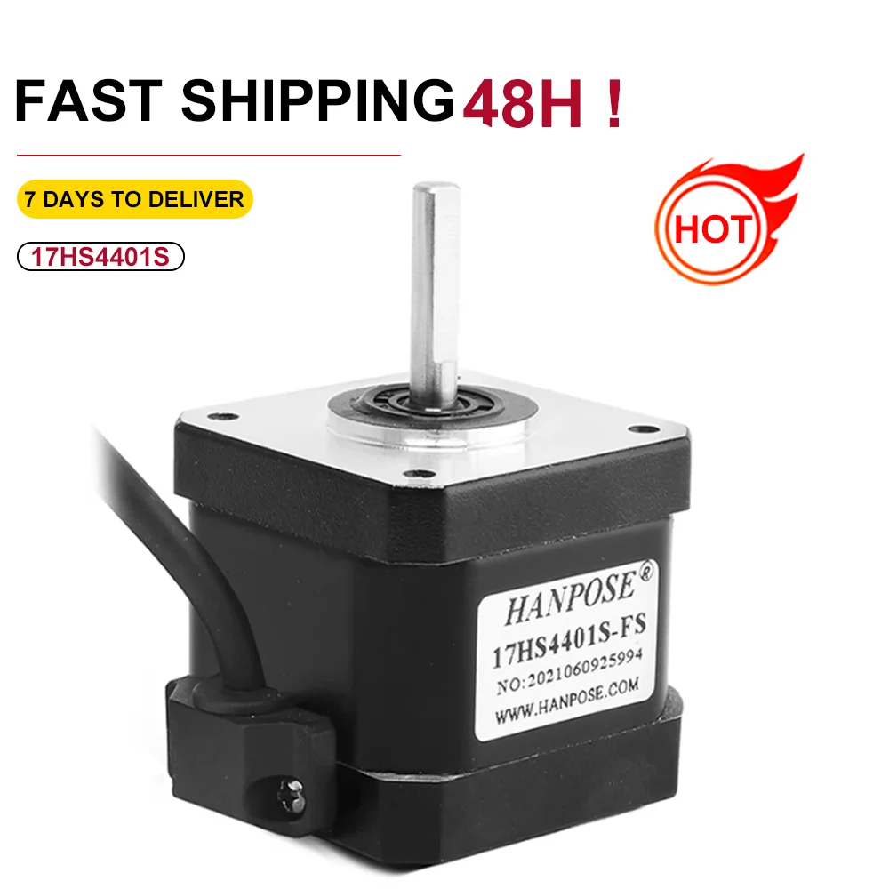 Nema17 Stepper Motor Waterproof motor captive 42 motor 1.5A 40N.CM 17HS4401S-FS for CNC worm wheel edging machine