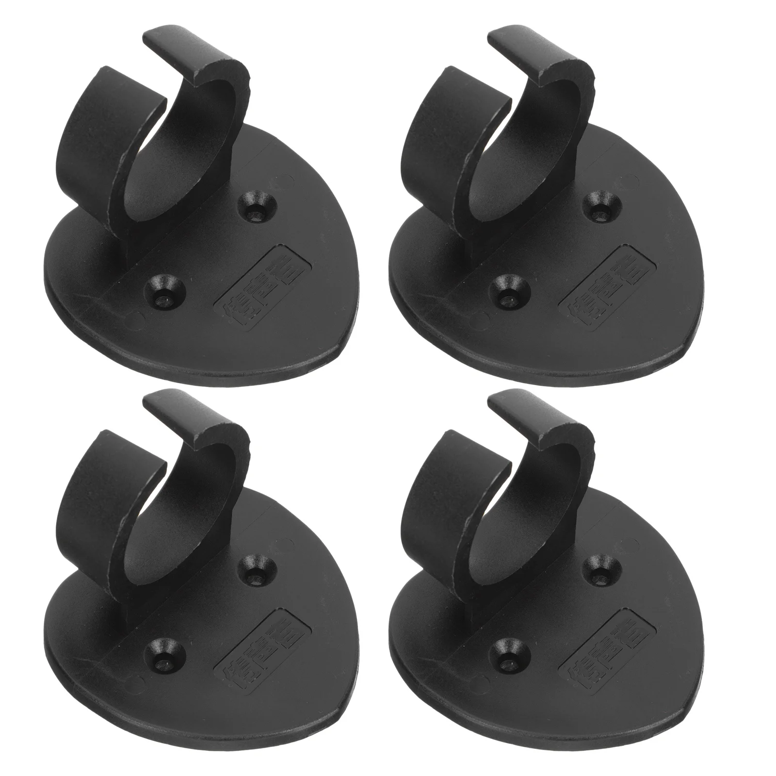 

4pcs Heart-Shaped Microphone Clips Abs Lightweight Durable Mic Holder For Stage Adhesive Mount Wireless Microphone Accessories