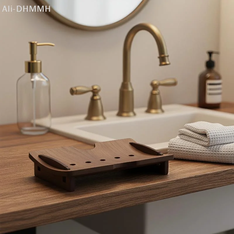 New Wood Soap Box Natural Wooden Bath Soap Holder Creative Fashion Tray Prevent Mildew Drain Box Kitchen Bathroom Washroom Tools