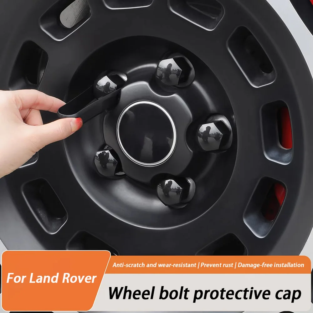 

ABS Hub Cap Screw Cap Anti-rust Protective Cover for Land Rover Range Rover Sport Executive Velar Evoque Discoery 5 Defender