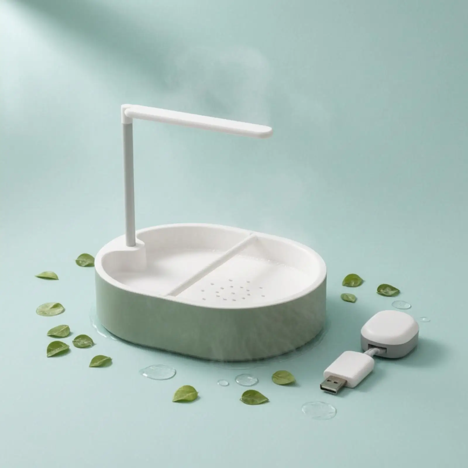 Circulating Bird Bath with Pump Plastic for Aviary, Home, Parrots
