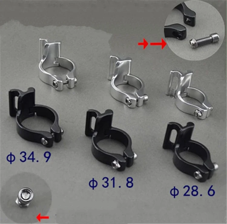 Anillo de sujeción de desviador delantero para bicicleta de carretera, adaptador de soporte de interruptor, recto, Taiwán, 28,6, 31,8, 34,9mm