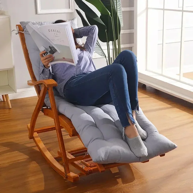 Rocking Chair Cushion Polyester Material Multiple Color And Size Options Available Fiber Cotton Fill Household Soft Seat Cushion