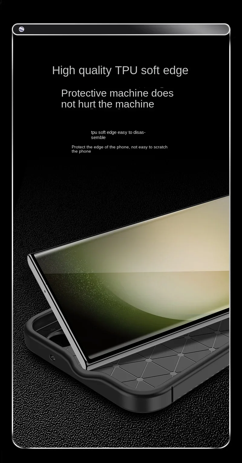 Weiche Silikon Schwarze Handyhülle für Samsung Galaxy S26/S24/S25/S23 FE/Ultra/Plus A35/A25/A05S/A55/A06/A16/A26/A36/A56 Cover – Detail 6