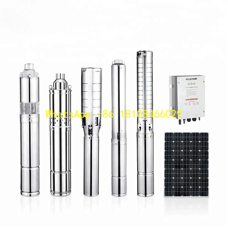 

25m Head 1.25" Outlet 2m Cable for Irrigation Systems Wholesale Customized Solar Water Pump (Wells Machinery 4DSC) 3.5m/h Flow