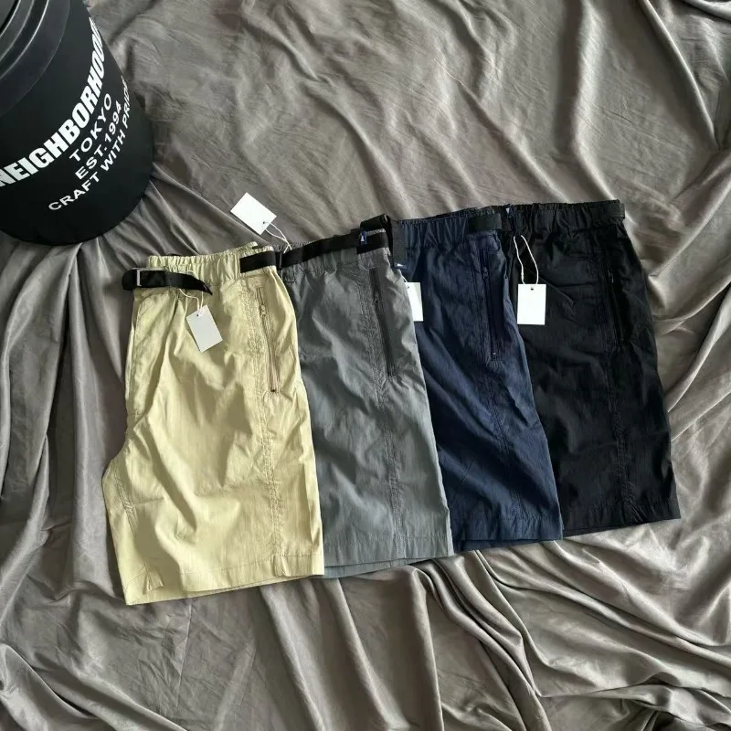 Pilgrim Surf+Supply Functional Buckle Belt Shorts Japan Men Women High Quality Loose Solid Quick Dry Shortpants