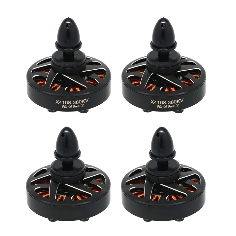 4pcs NEW 4108 X4108 380KV 600KV RC Brushless Motors MultiRotor Helicopter Parts Large Torque Low Noise Motor For Rc FPV Drone