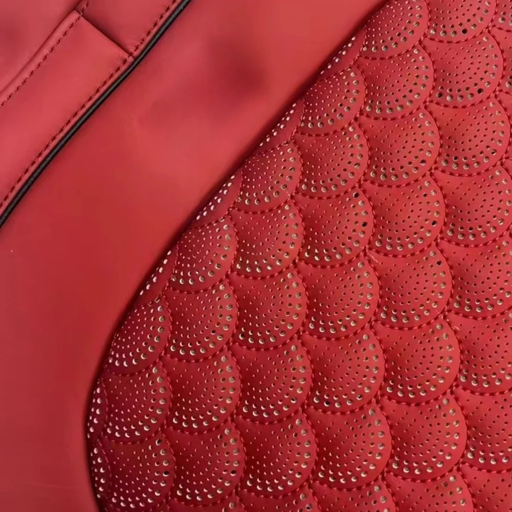 غطاء مقعد السيارة الفاخر بسعر الجملة من المصنع باستخدام نمط مخصص من جلد البقر/الجلد الأصلي/المايكروفايبر لفئة G W463 W464 #5