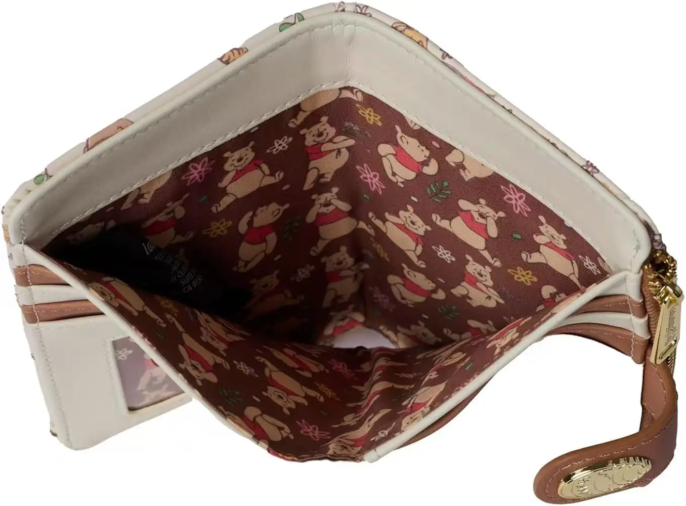 New Disney Winnie the Pooh Fashion Wallet Card Holder Foldable Multi-functional Storage Bag Large Capacity For Girl Gift