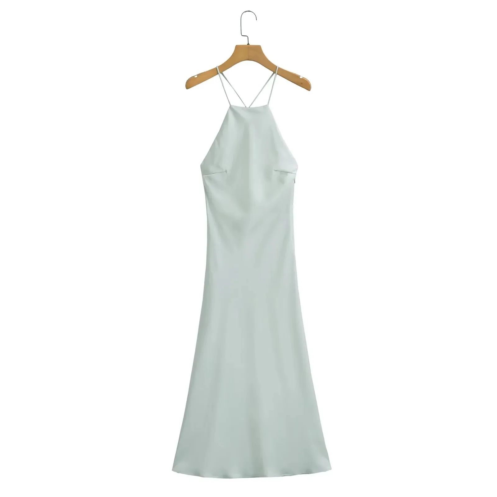 Robe de Soirée Sexy en Satin pour Femme, Tenue de Banquet, Style Européen et Américain, Nouvelle Collection Printemps Été, Y2k