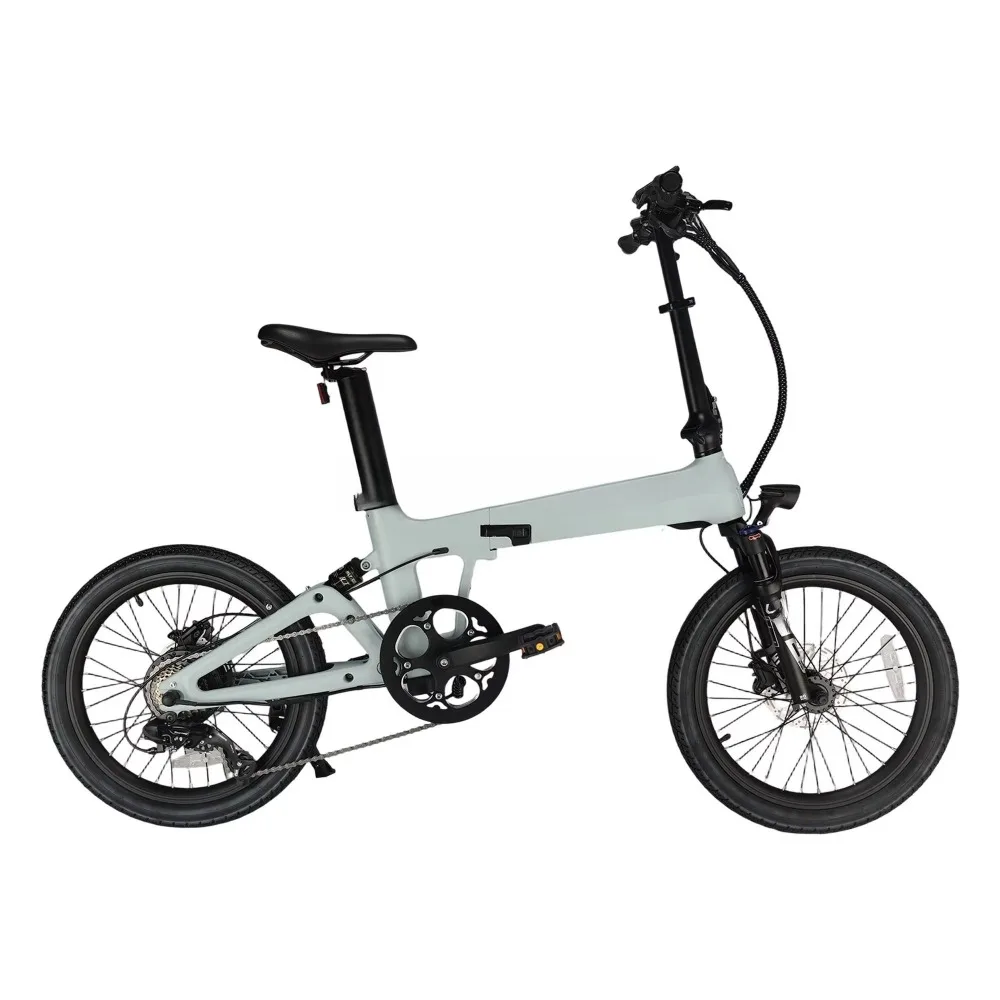 20 Inch Mini Folding Bike 7 Speeds 1 Model Tri-foldable Frame M Handle Steel Horizontal Handle