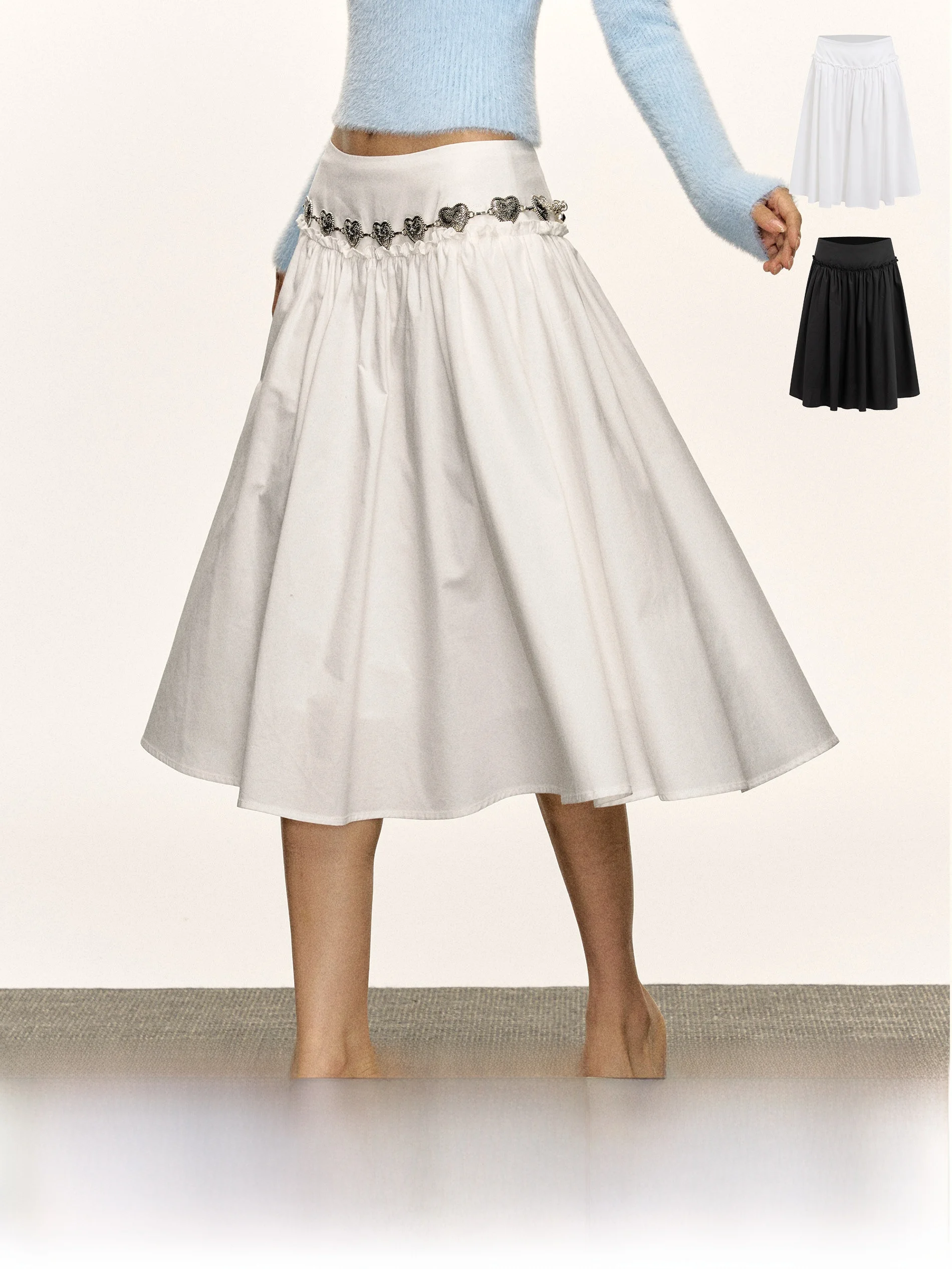 

Ariseism American Retro f-length Skirt Women's 2025 Summer New Butt-hing ort Skirt Street Sle Low Waist Cotton