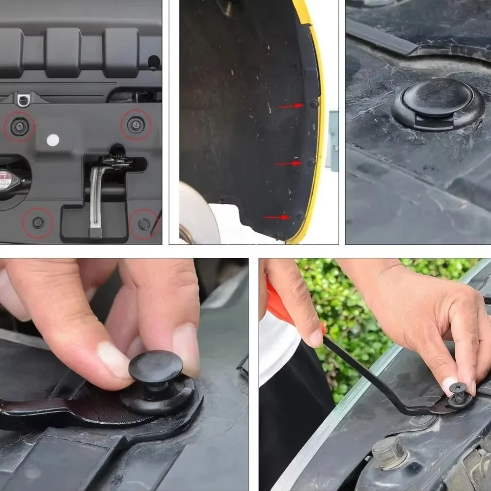 Car Plastic Fastener Clips Set with Box Mixed Auto Body Push Retainer Pin Rivet Bumper Door Trim Panel Fastener Clip Kit