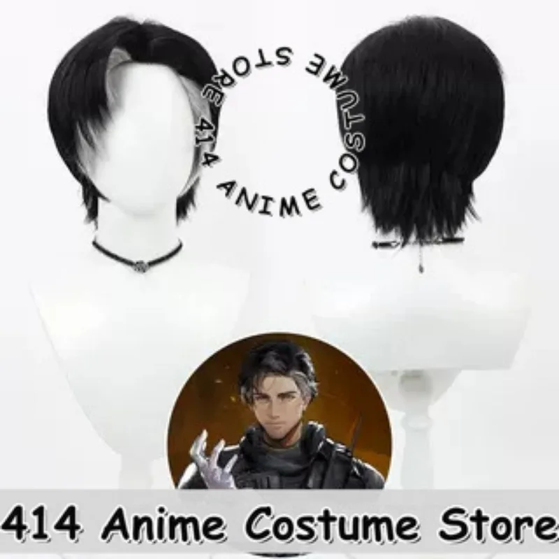 

Game & Anime Doc Cosplay Wig Arknights Rainbow Six Siege Teased White Streak Heat-Resistant Fiber Synthetic Hair