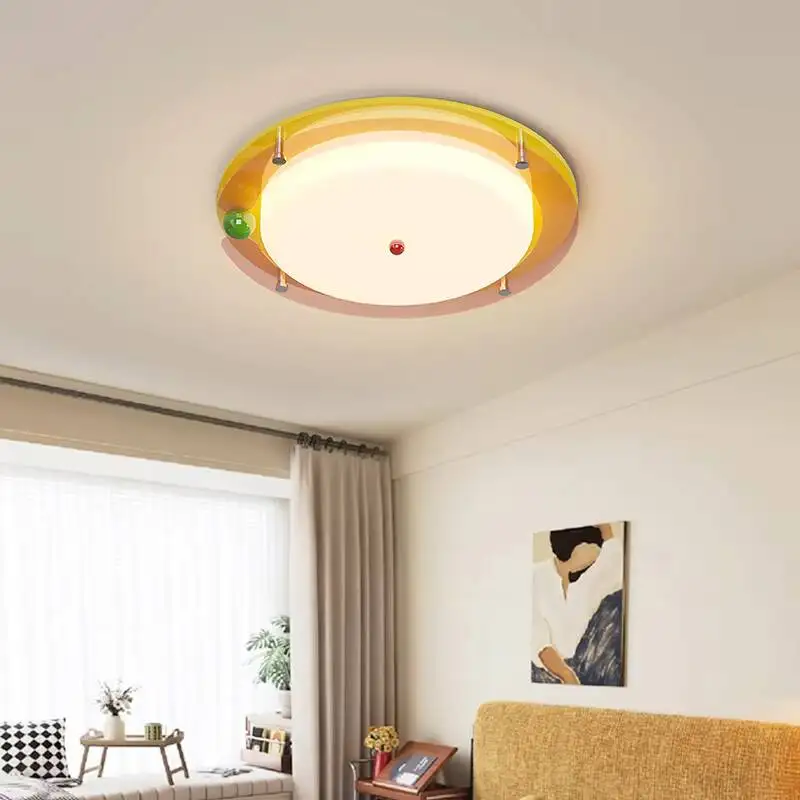 Lampes de plafond pour chambre d'enfant, style simplicité moderne, spectre complet, lumières créatives de dessin animé, éclairage en forme de nuage, protection des yeux