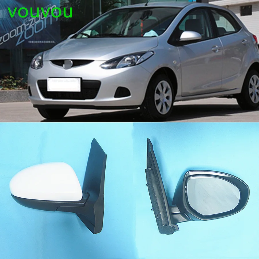 

Car accessories body parts DG80-69-12Z door rear view mirror assembly for Mazda 2 2007-2013 DE 3 line manual folding
